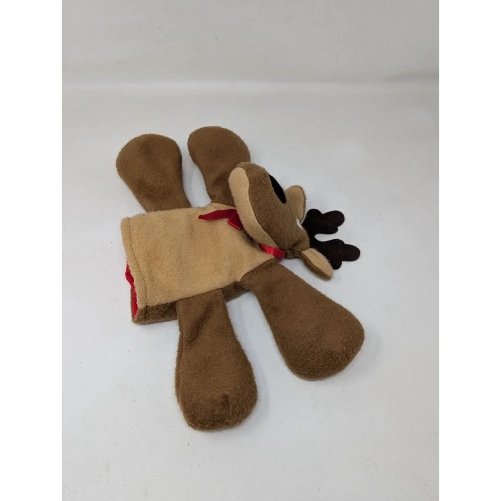 Vintage Hallmark Rodney Reindeer Plush Hand Puppet Toy 1986 1980s 80s‎
